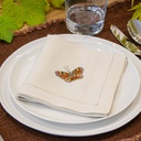 PAPILLONS CLASSIQUES - 6 Serviettes de Table