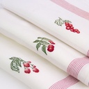 FRUITS ROUGES - Torchon de Cuisine en Lin