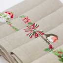 WINTER GARDEN - 8 Serviettes de Table en Lin