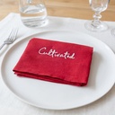 COMPLIMENTS - 12 Serviettes de Table en Lin