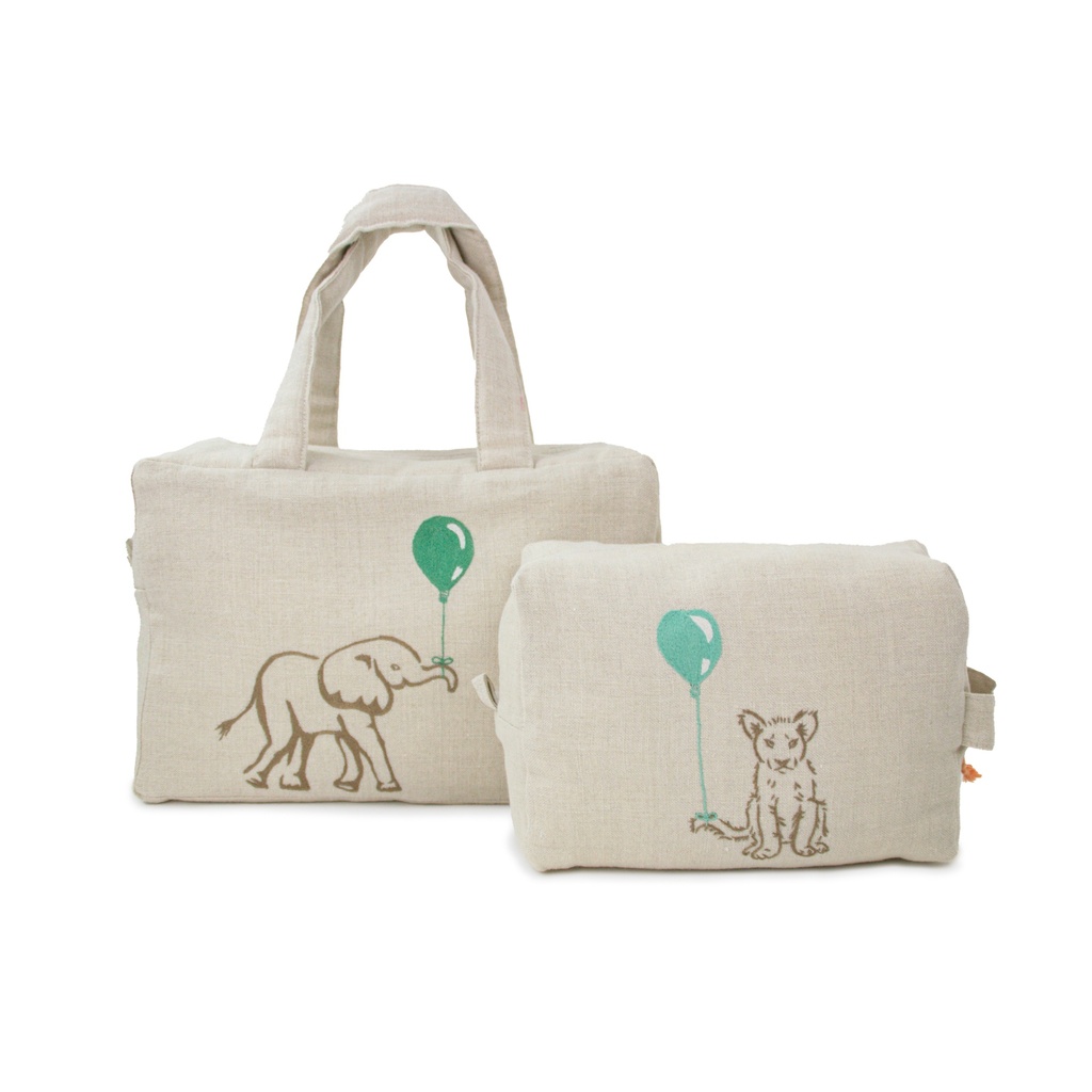 BALLOON SAFARI - Trousse de Toilette Jumbo en Lin