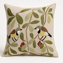 OISEAUX AFRICAIN - Coussin en Lin