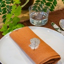 LES PLUMES - 8 Serviettes de Table