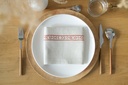 FRISE ETHNIQUE - 6 Serviettes de Table en Lin