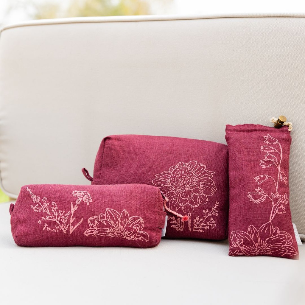FLEURS DE JOUY - Medium Linnen Toilettas