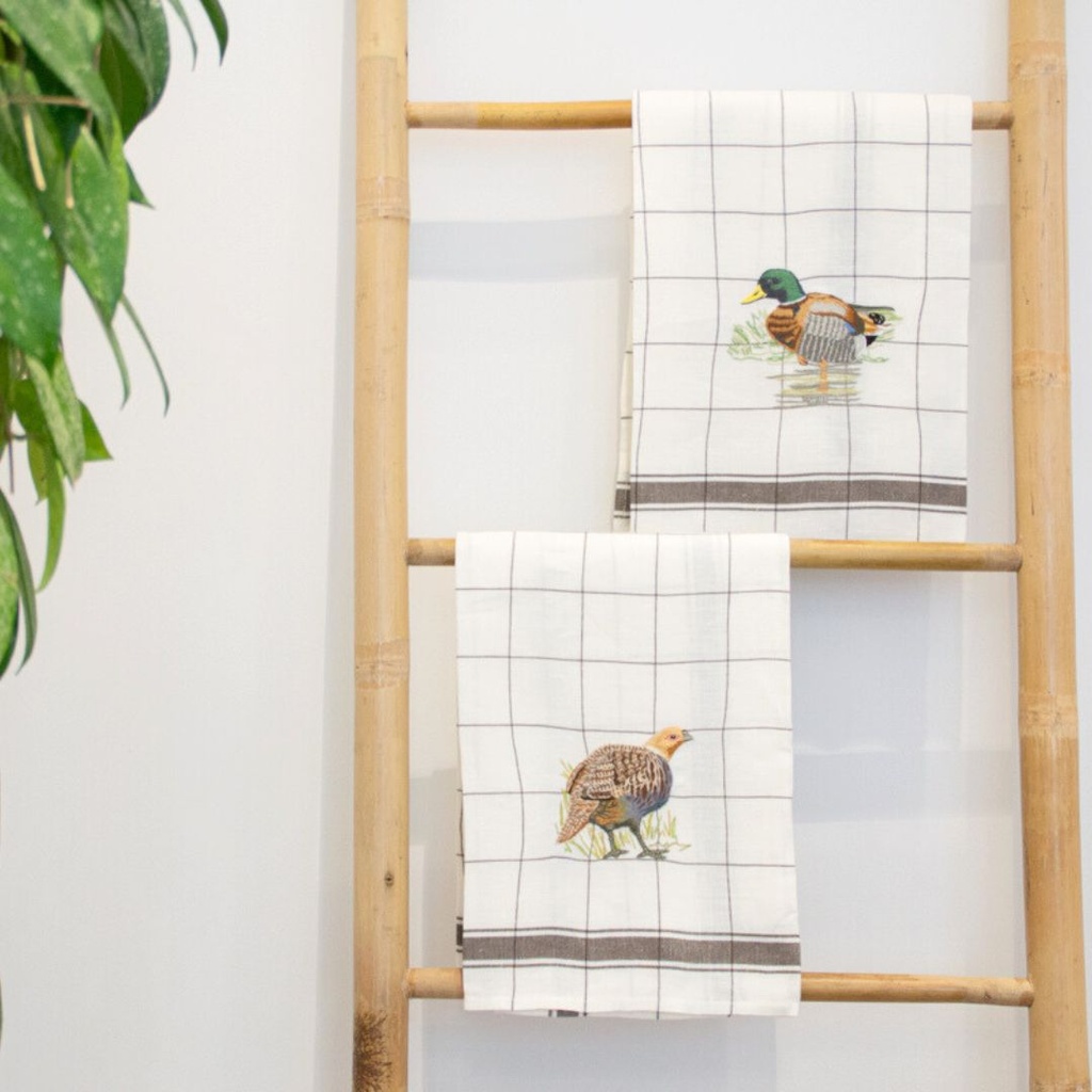 SMALL GAME - Linen Kitchen Towel 
