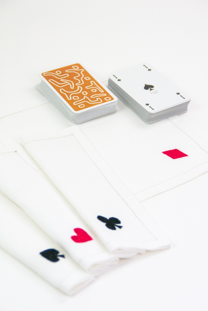 BRIDGE - 4 Linnen Cocktail Servetten