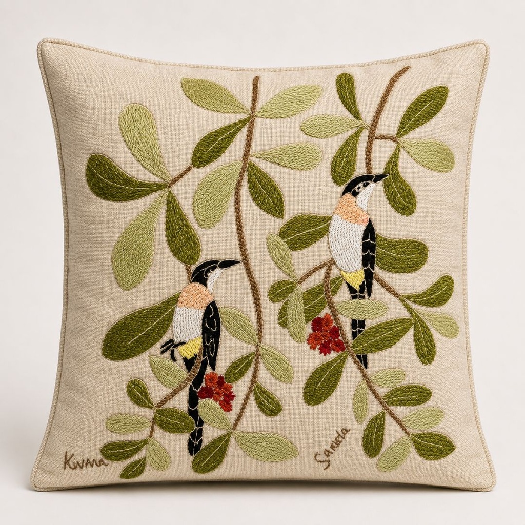 AFRICAN BIRDS – Linen Cushion