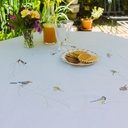 OISEAUX DU JARDIN - Nappe Ronde en Polylin