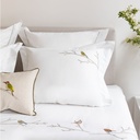 OISEAUX DU JARDIN - Housse de Couette Double en Percale de Coton Égyptien