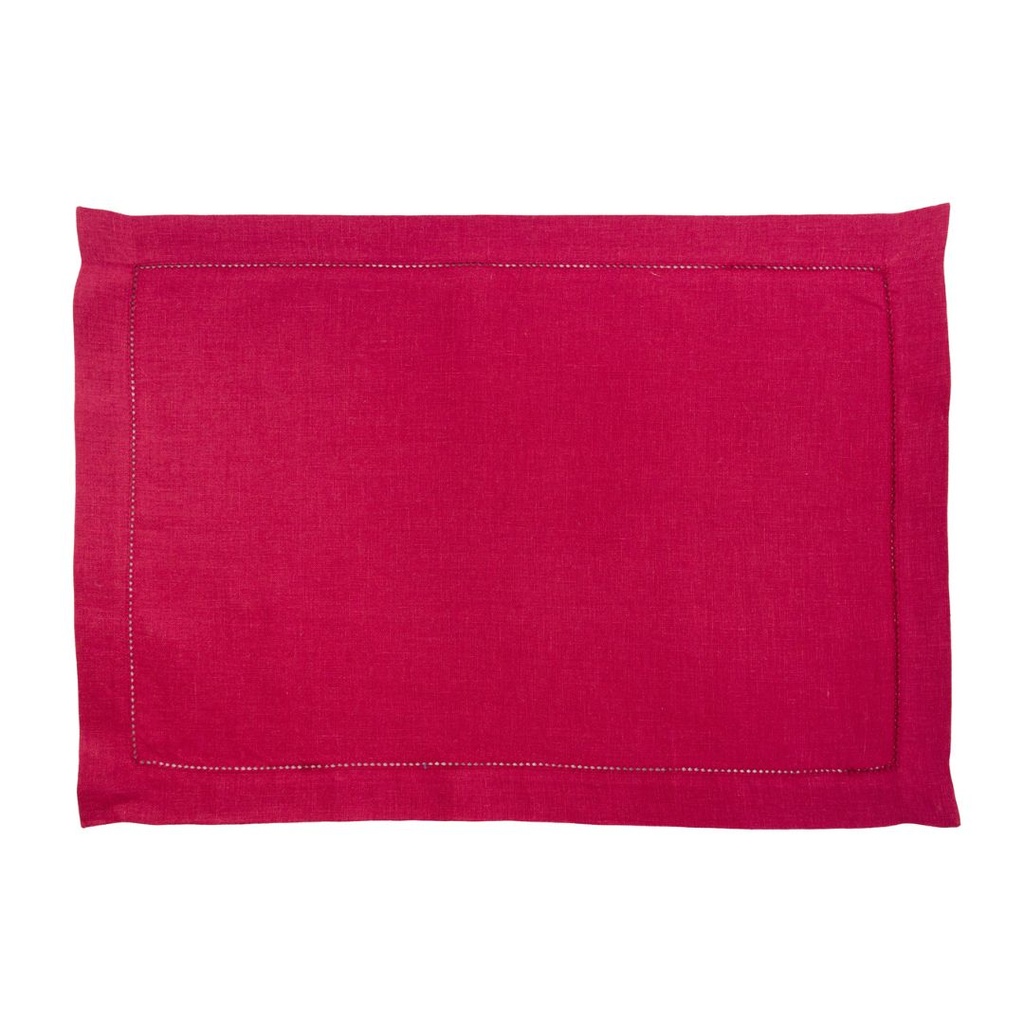 RASPBERRY - Linen Placemat 