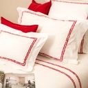 CHEVRONS - Taie d'Oreiller en Percale de Coton Égyptien