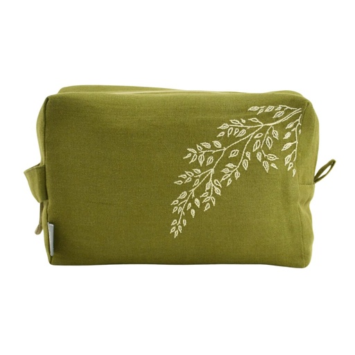 FERNS - Medium linen Pouch 