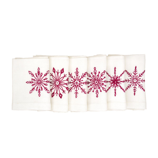 CRYSTALS - 6 Table Linen Napkins