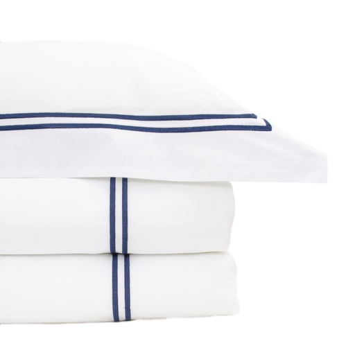 KIBWE - Housse de Couette Double en Percale de Coton Égyptien